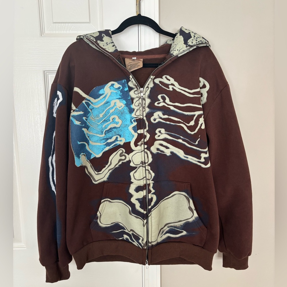 Skeleton Streetwear Zip Up